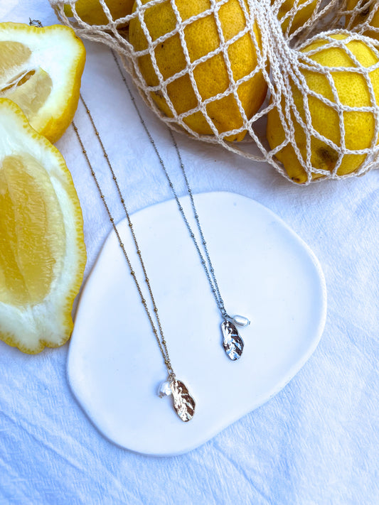 Řetízek Oyster s říční perlou