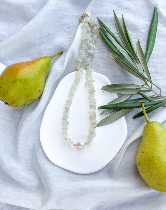 Choker ze zlomků Křemenu citronového