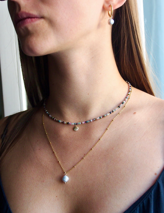 Choker z minerálu Turmalín