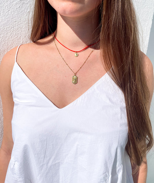 Řetízek s medailonem slunce