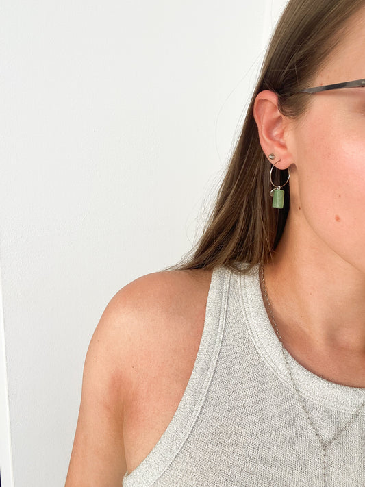 Náušnice s minerálem Avanturín