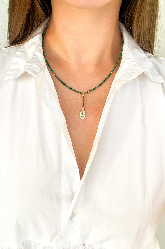 Choker do výstřihu z Malachitu