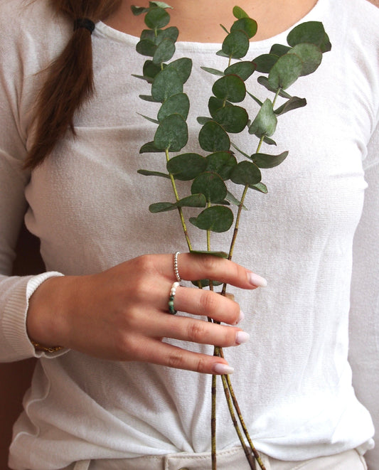 Prstýnek z Perletě a afrického Tyrkysu