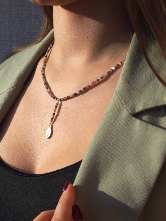 Choker do výstřihu z Turmalínu