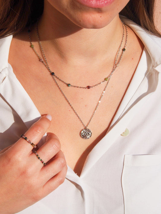 Řetízek s minerálem Turmalín