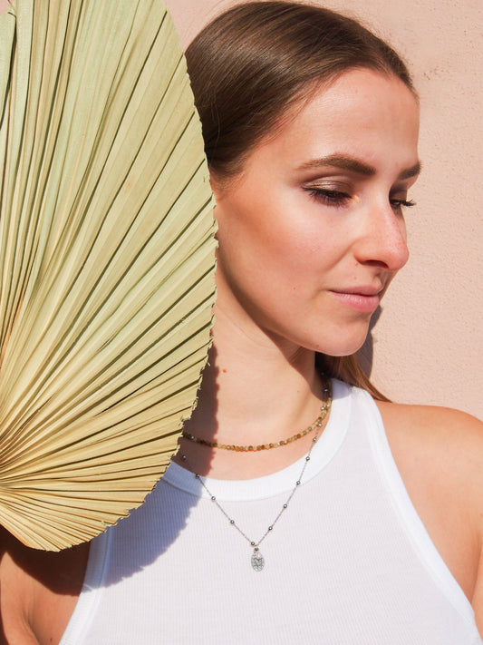 Choker ze zeleného Granátu