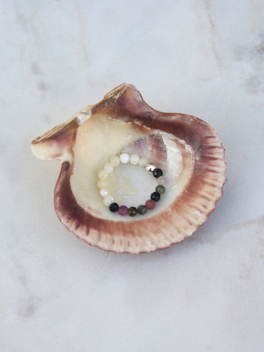 Prstýnek z Perletě a Turmalínu