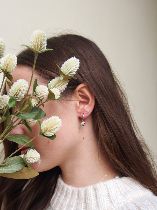 Náušnice s minerálem Jaspis Dalmatinem