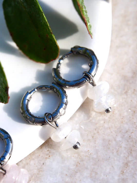 Náušnice s Měsíčním kamenem