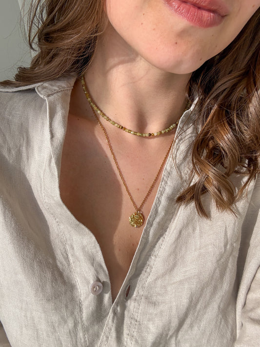 Choker ze zeleného Granátu