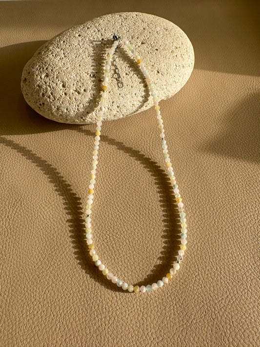 Choker z minerálu Morganit