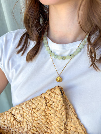 Náhrdelník z Prehnitiu