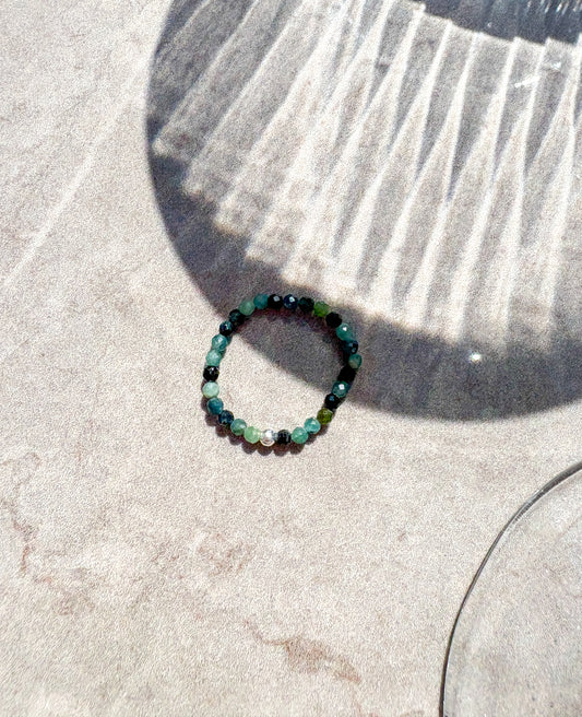 Prstýnek modrý Turmalín