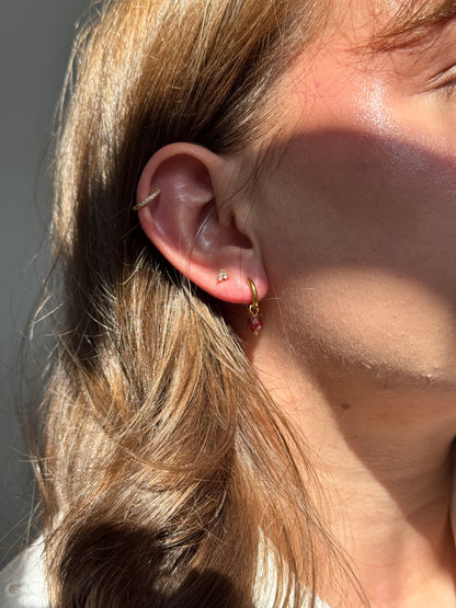 Náušnice s minerálem Granát