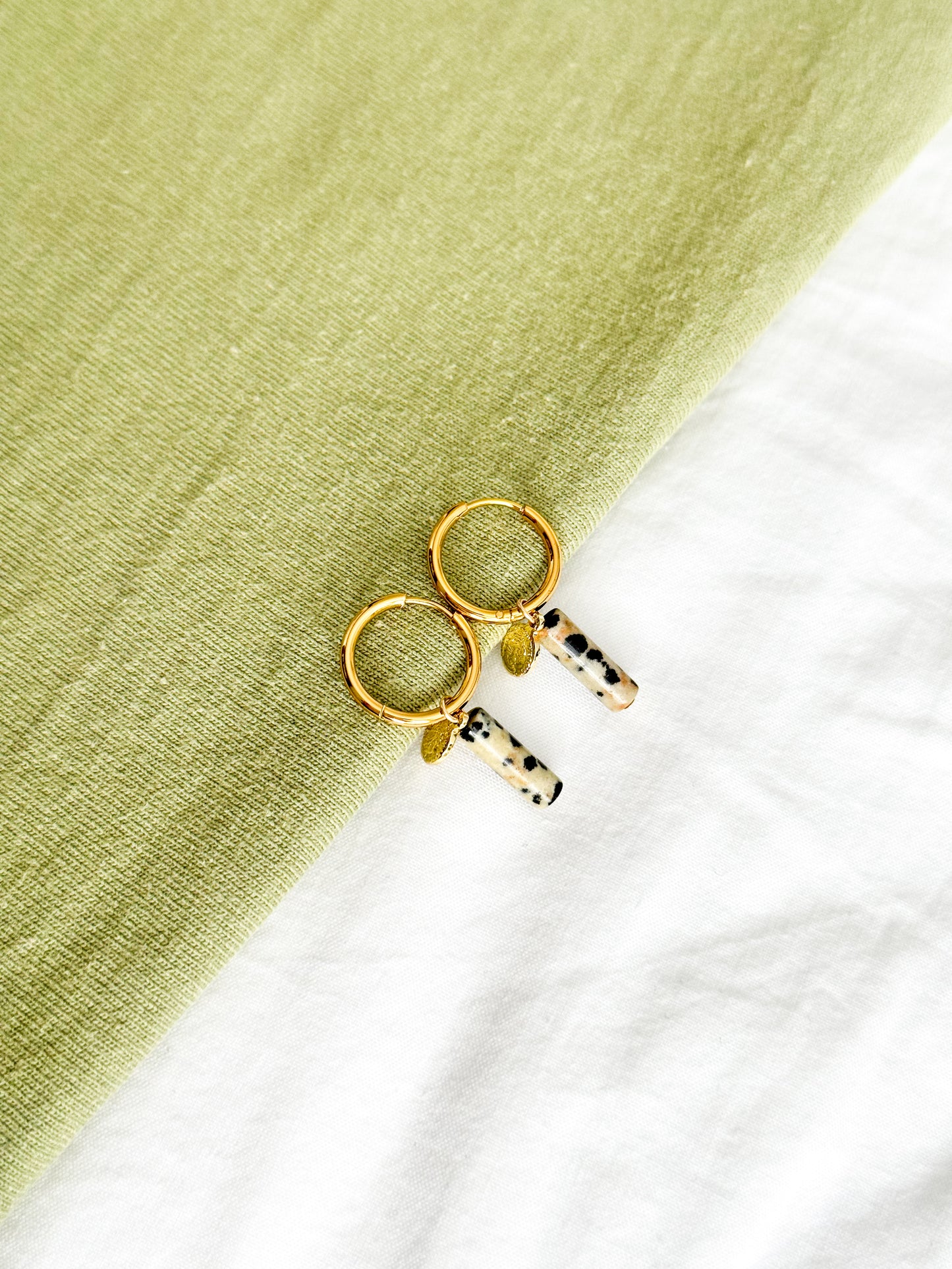 Náušnice s Jaspis Dalmatinem