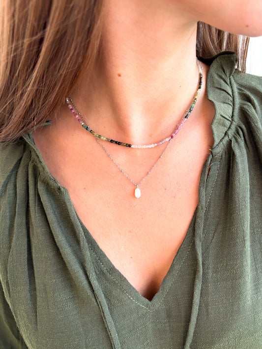 Choker z multicolour Turmalínu