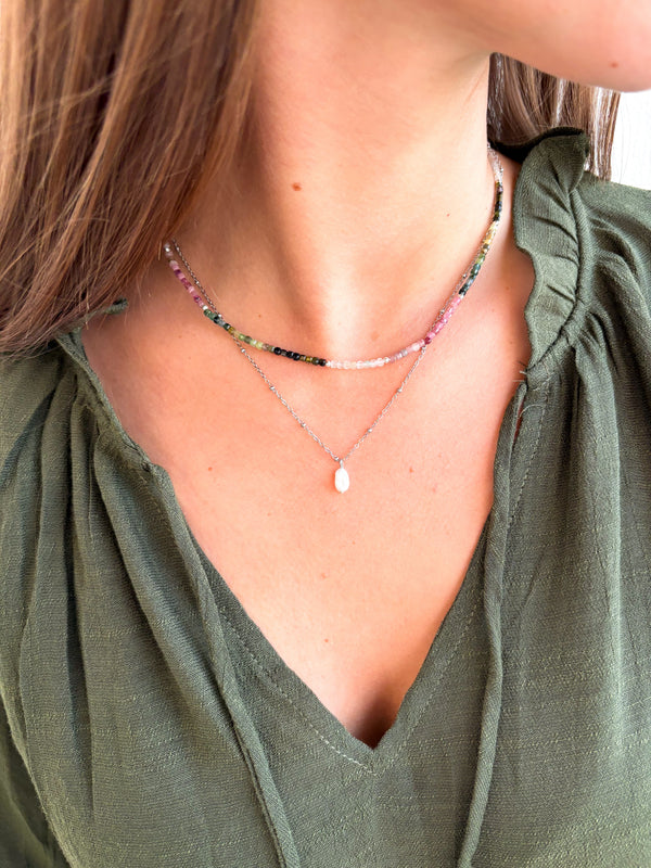 Choker z multicolour Turmalínu