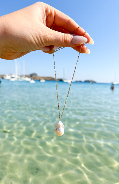 Řetízek s barokní říční perlou