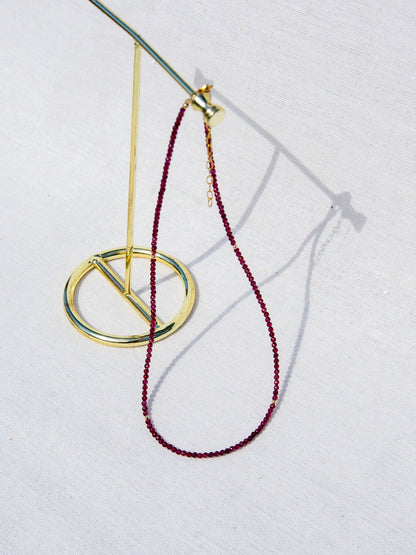 Choker z minerálu Granát