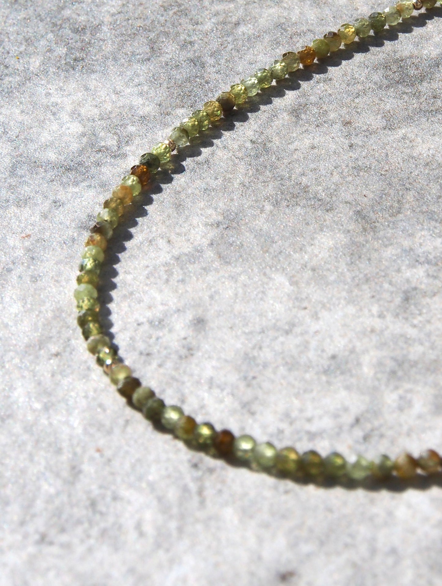 Choker ze zeleného Granátu