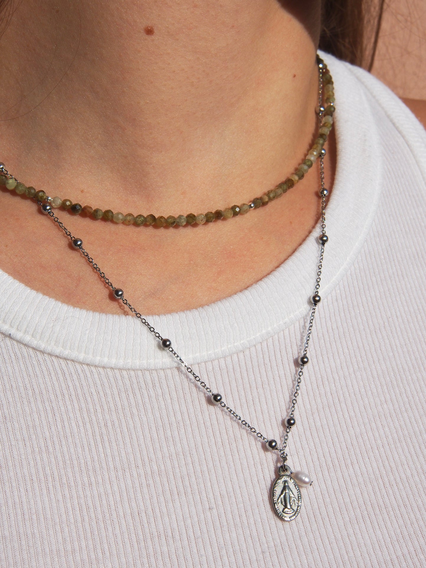 Choker ze zeleného Granátu