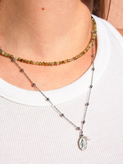 Choker ze zeleného Granátu